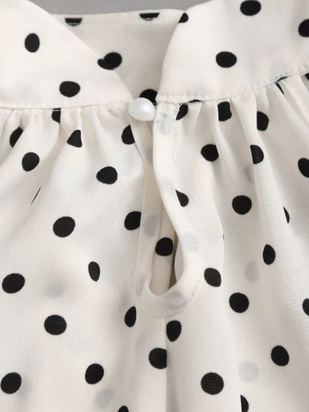 ZARA Off Shoulder Halter Neck Polka Dot Ruffle Top French Vintage
